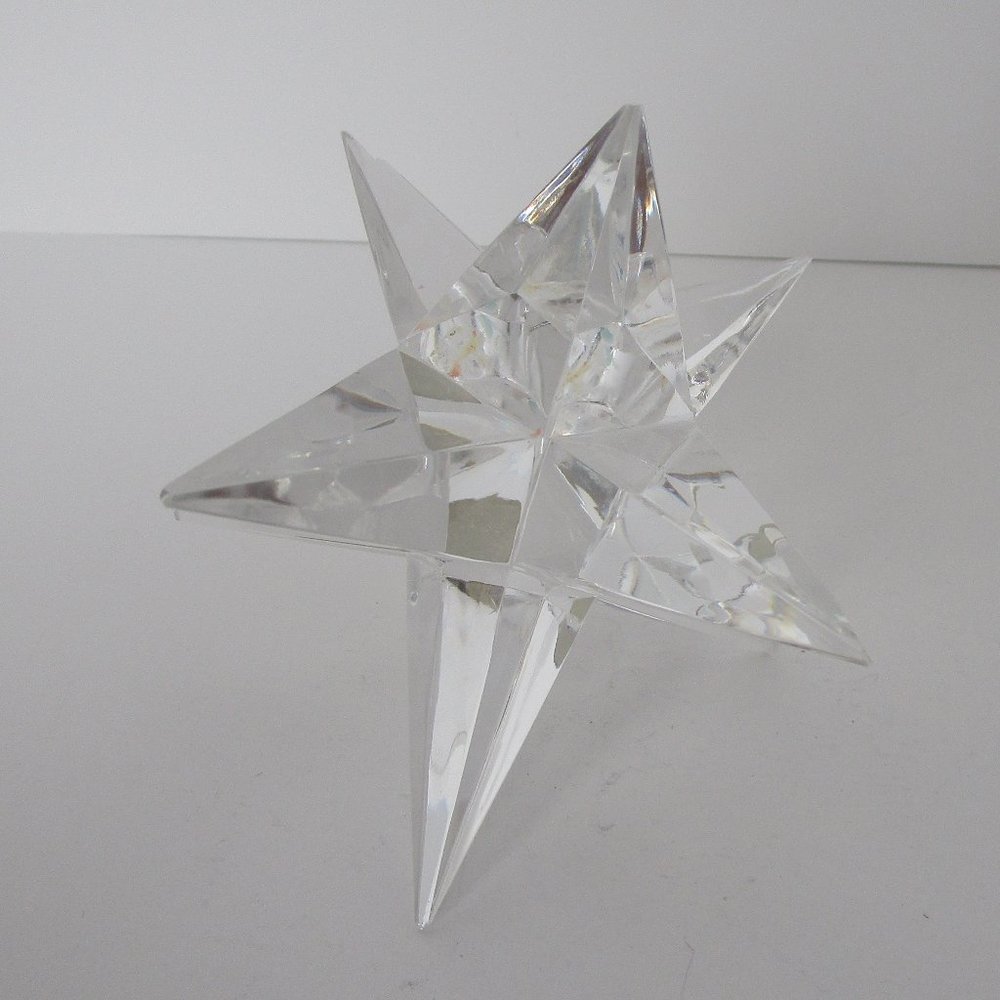Rosenthal Bleikristall crystal star candle holder